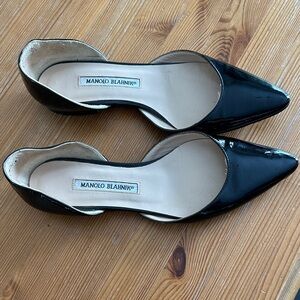 Manolo Blahnik patent leather flats
